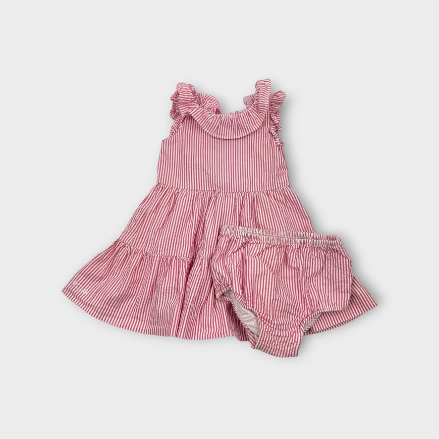 Ralph Lauren Pink Stripe Dress, Size 0