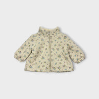 Purebaby Flower Padded Jacket, Size 0