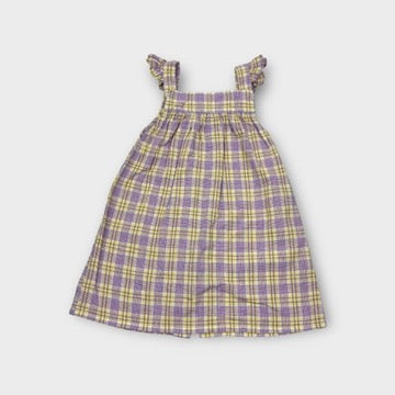 Little Morby Purple Check Dress, Size 2
