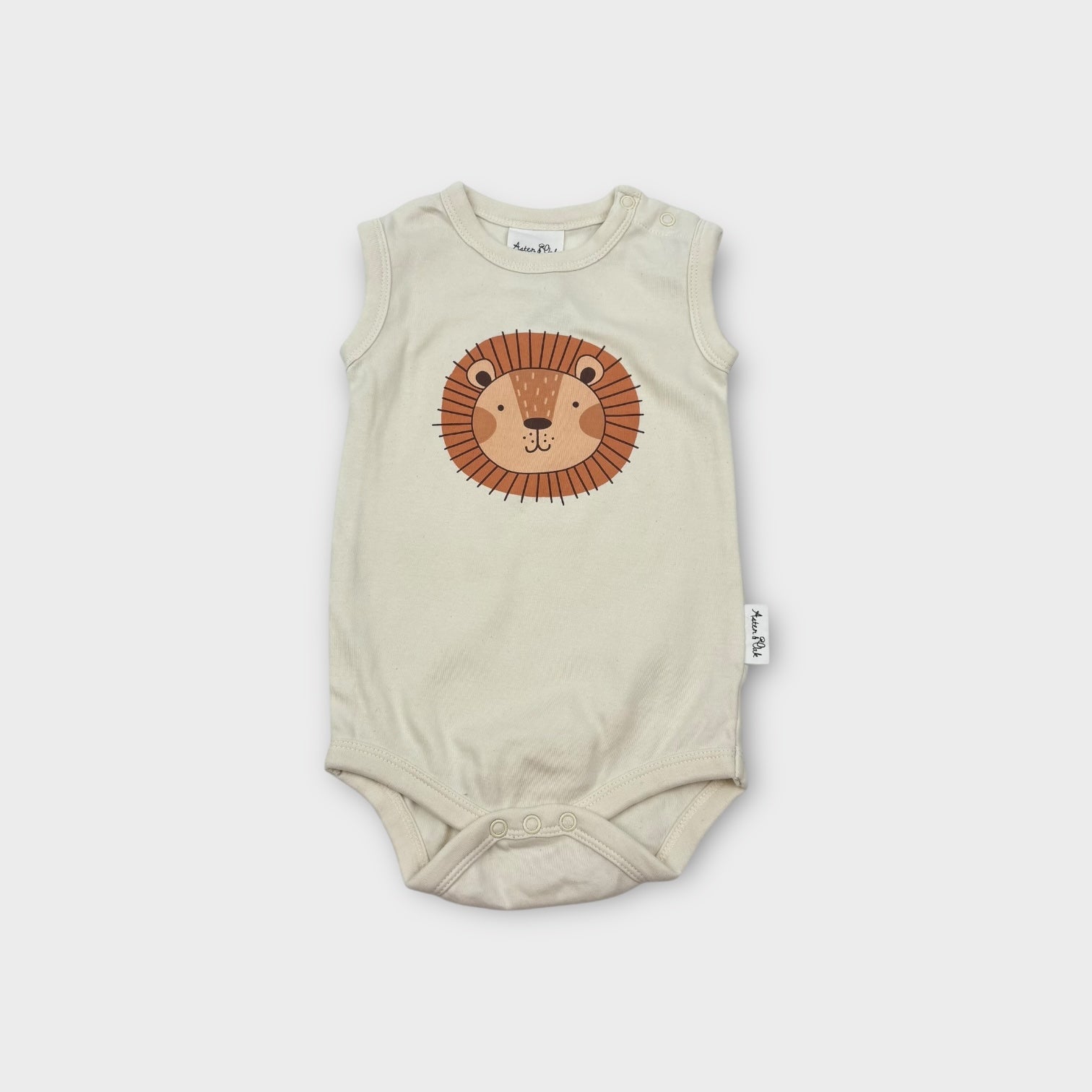 Aster & Oak Lion Bodysuit, Size 0