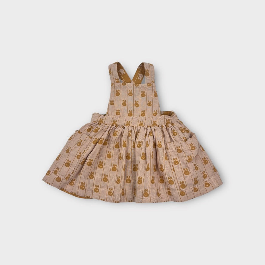 Reversible Bunny Pinafore Dress, Size 00