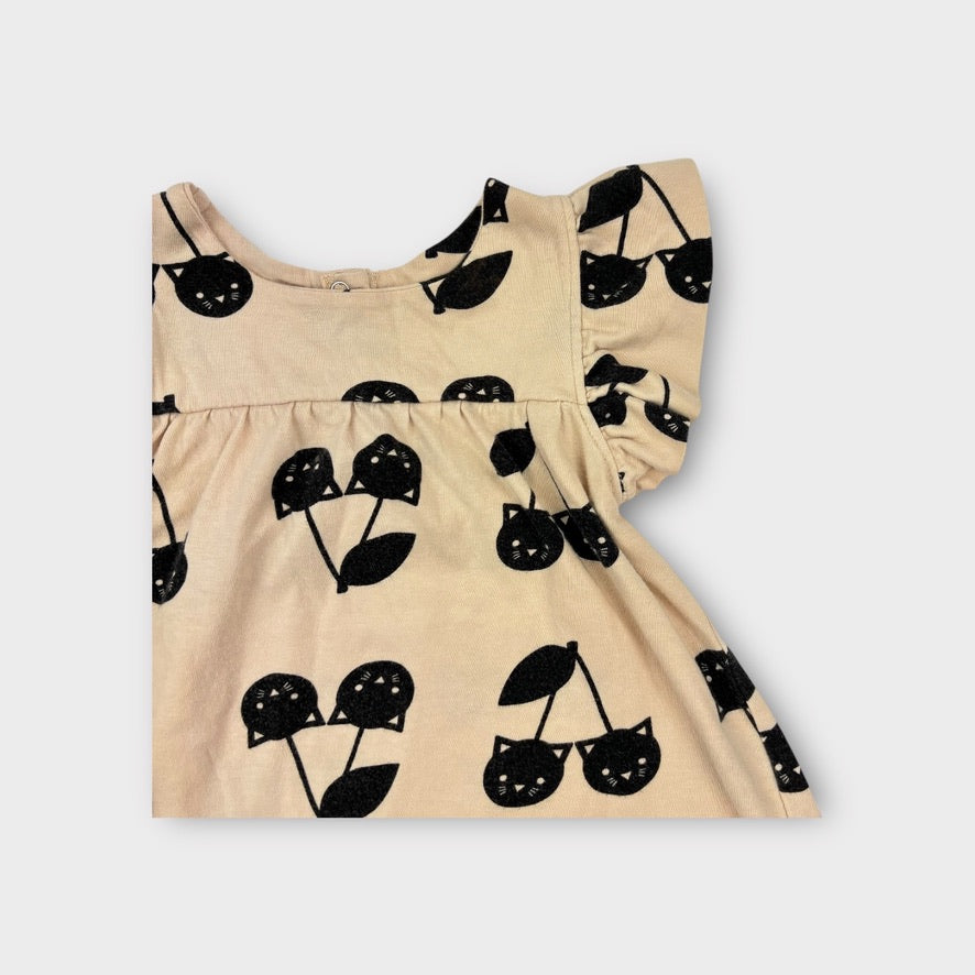 Hux Baby Cat Cherry Dress, Size 1