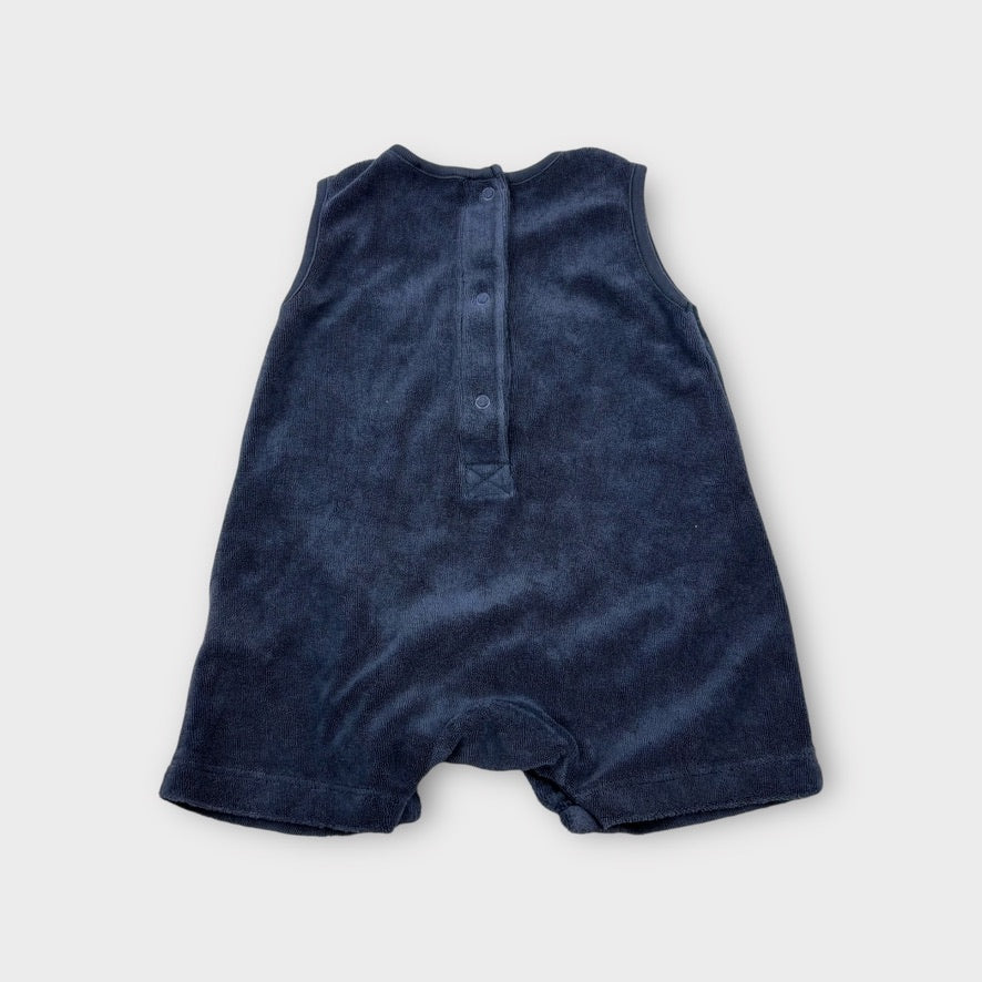 La Redoute Navy Terry Romper, Size 00
