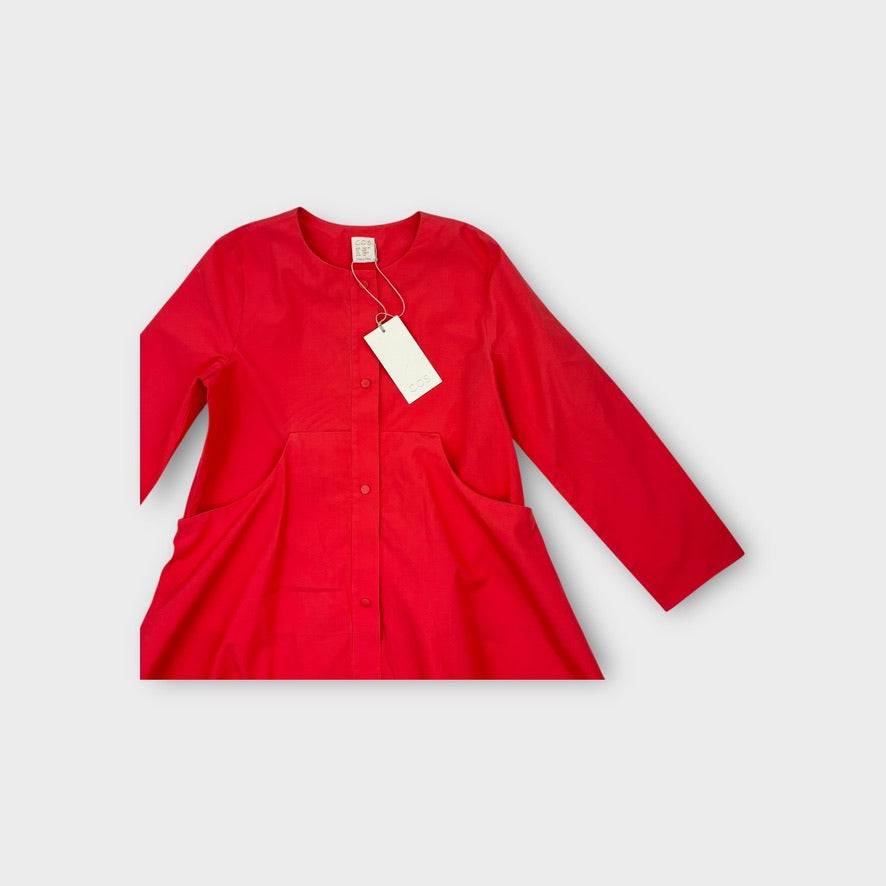 COS Long Sleeve Button Dress, Size 7-8
