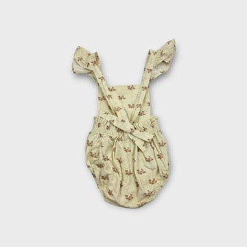 India and Grace Floral Romper, Size 1