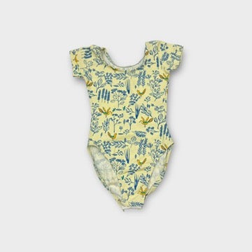Floral Bird Leotard, Size 4