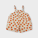 Tiny Cottons Heart Shortalls, Size 2