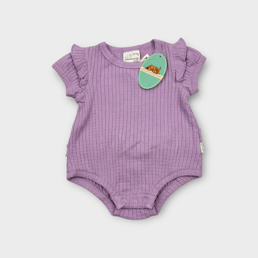 Peter Alexander Purple Frill Bodysuit, Size 00