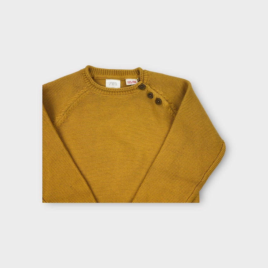 Zara Mustard Knit Jumper, Size 4-5