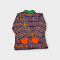Moromini Check Polo Top, Size 5