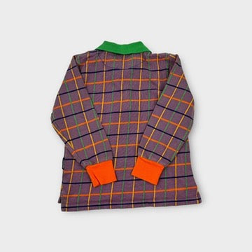 Moromini Check Polo Top, Size 5