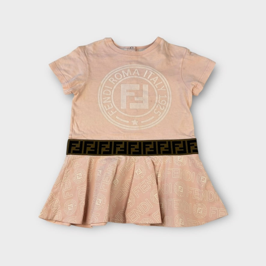 Fendi Logo Dress, Size 18M