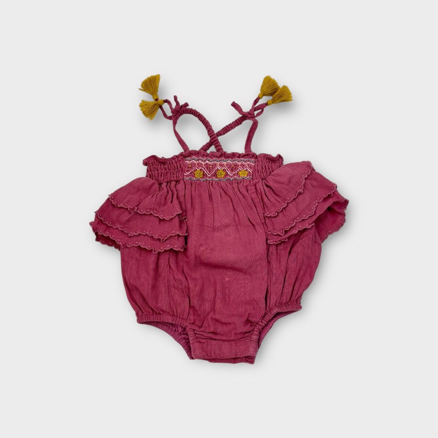 Louise Misha Ruffle Romper, Size 000