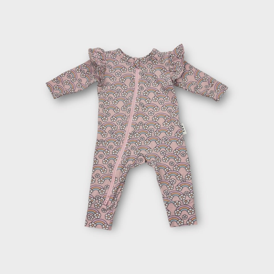 Hux Baby Rainbow Onesie, Size 000