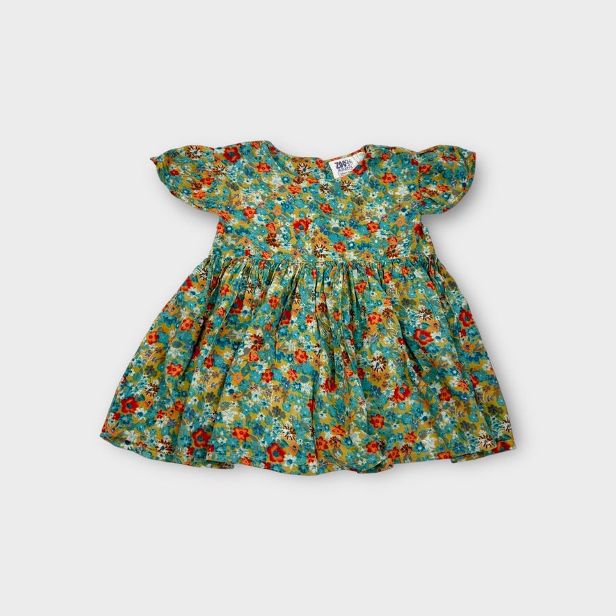 Vintage Floral Dress, Size 1