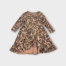 Hux Long Sleeve Leopard Dress, Size 1