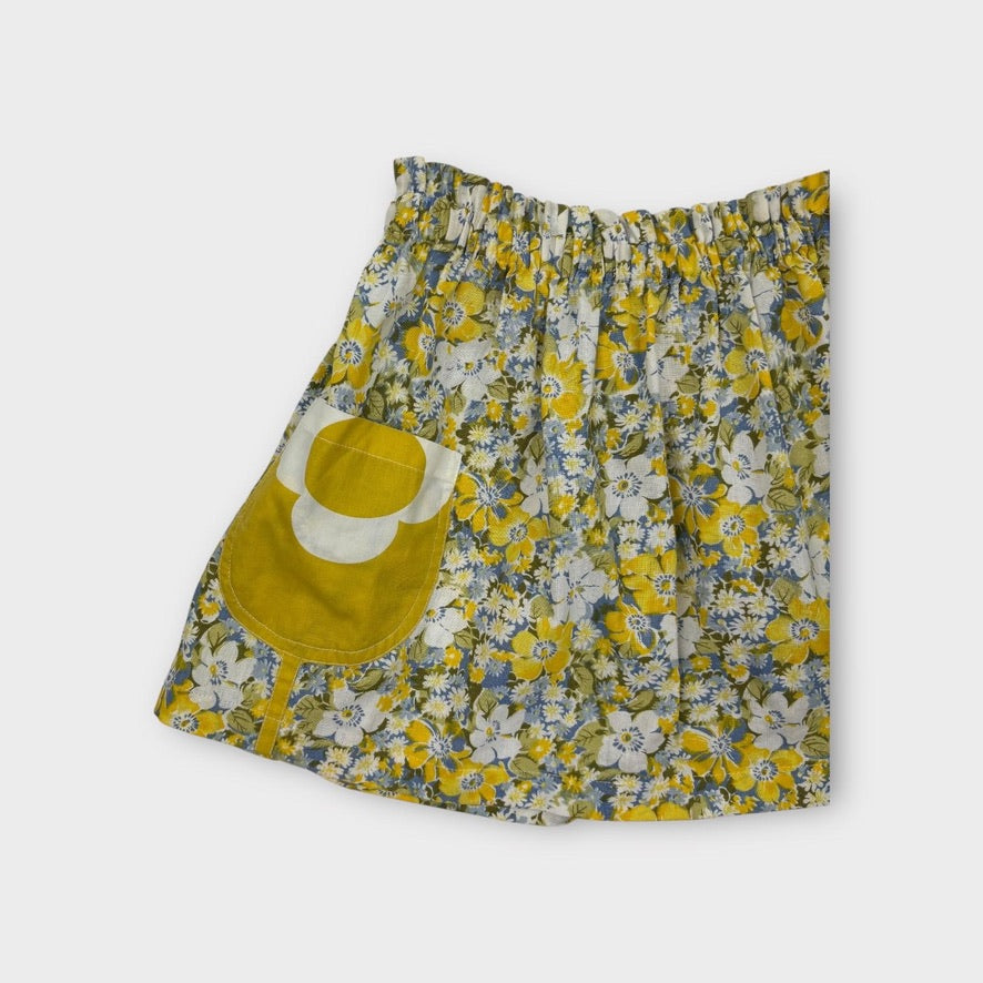 Handmade Floral Pocket Skirt, Size 8