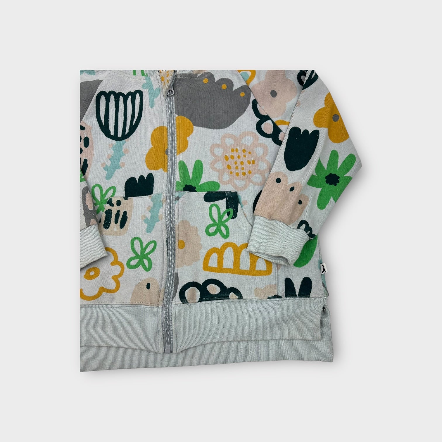 Minti Melbourne Pattern Zip Hoodie, Size 6