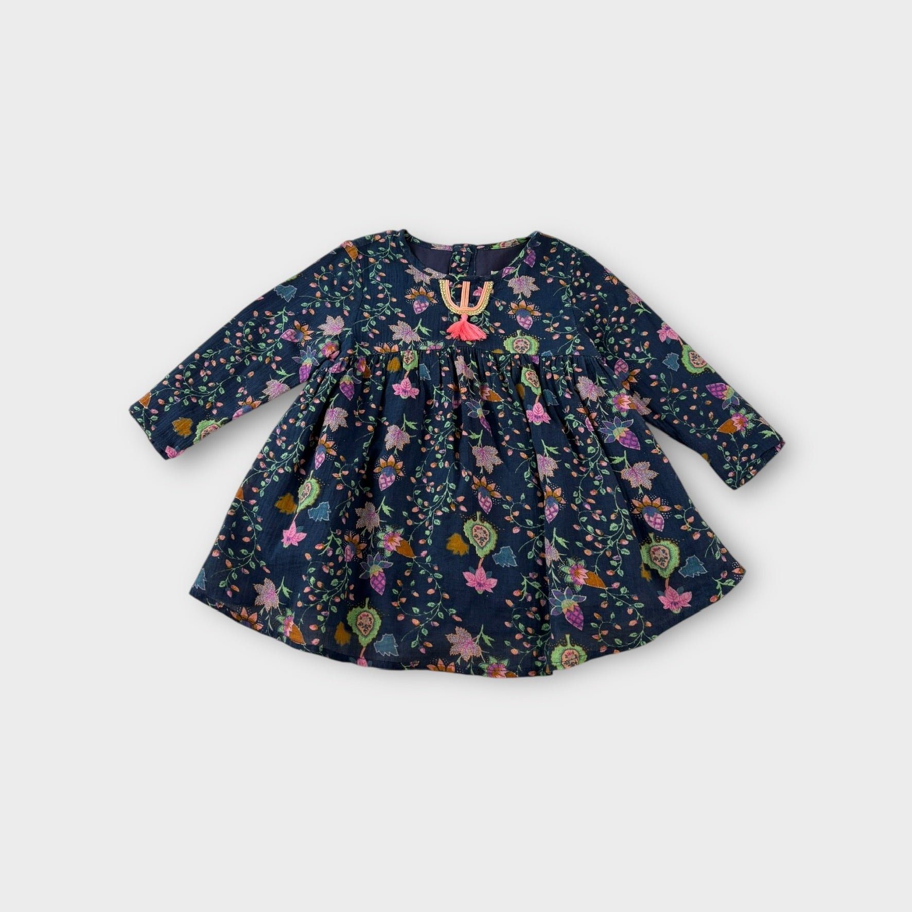 Louise Misha Floral Tassel Dress, Size 2