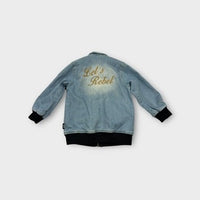 Rock Your Kid Denim Bomber Jacket, Size 2