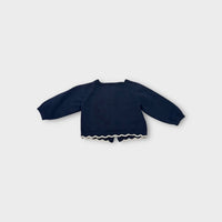 Jacadi Scallop Cardigan and Pant Set, Size 0