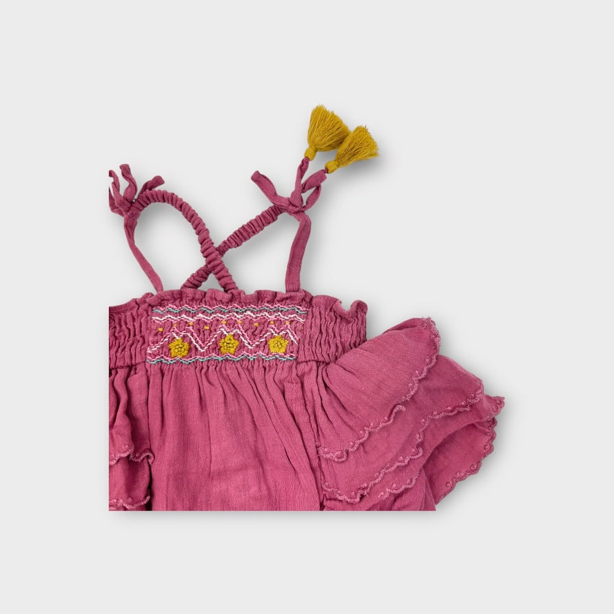 Louise Misha Ruffle Romper, Size 000