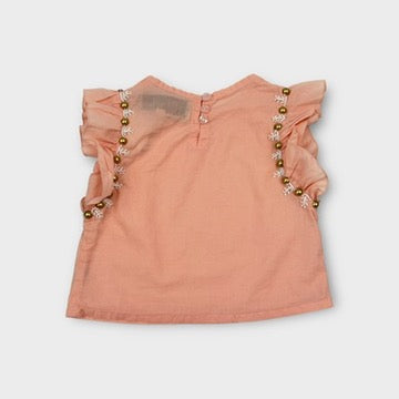 Bella + Lace Beaded Top, Size 1