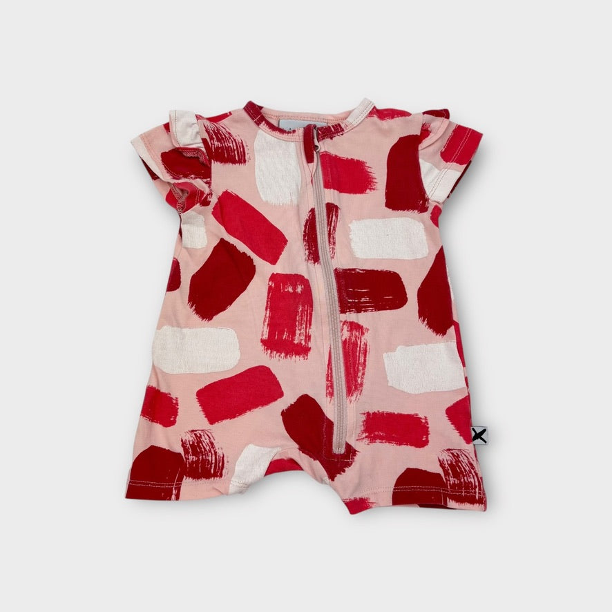 Minti Melbourne Paint Stroke Romper, Size 000