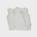 Purebaby Two Pack Singlets Size NB