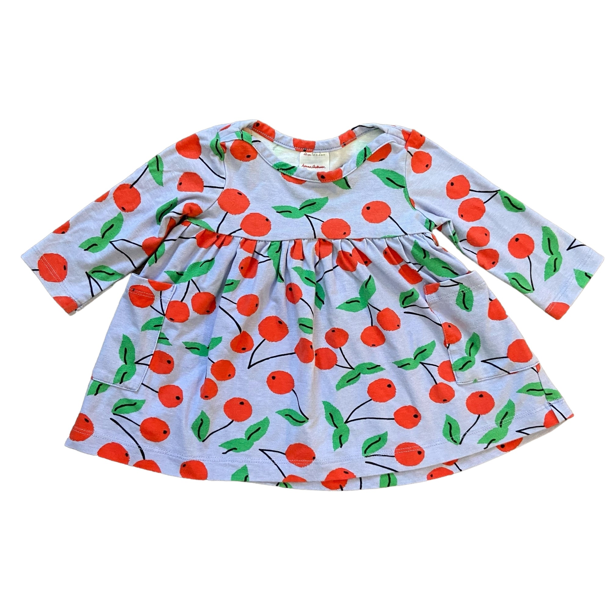 Long Sleeve Cherry dress, Size 00