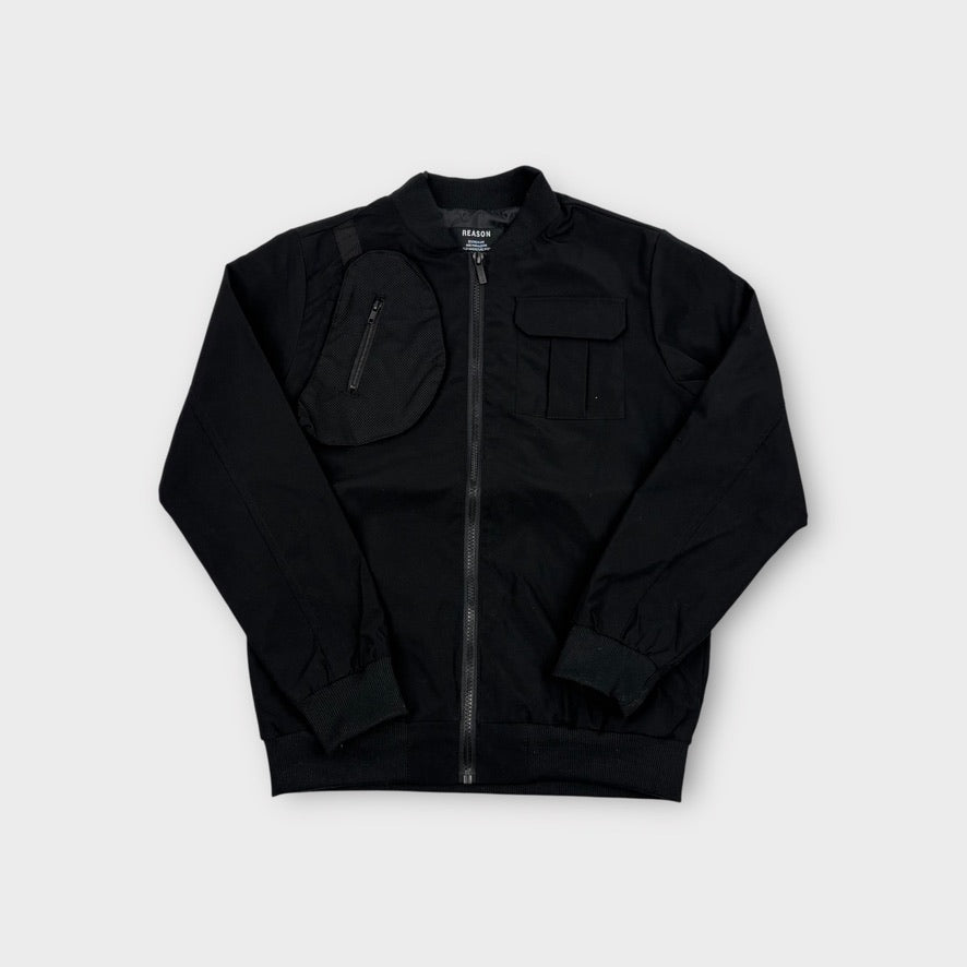 Black Bomber Jacket, Size 10