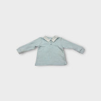 Mintini Baby Blue Ribbed Top, Size 0