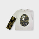 Bape Camo Long Sleeve Top, Size 8