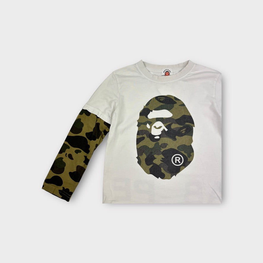 Bape Camo Long Sleeve Top, Size 8