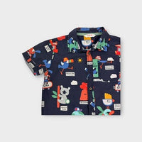Jack & Milly Printed Shirt, Size 3