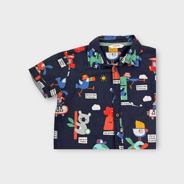 Jack & Milly Printed Shirt, Size 3