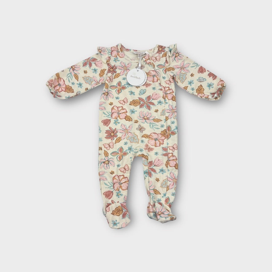 Fox & Finch Floral Onesie, Size 00