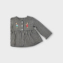Gingham Bunny Smock Top, Size 1
