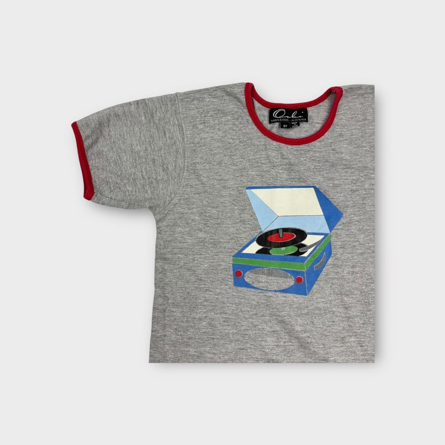 Oobi Record Player Tee, Size 9