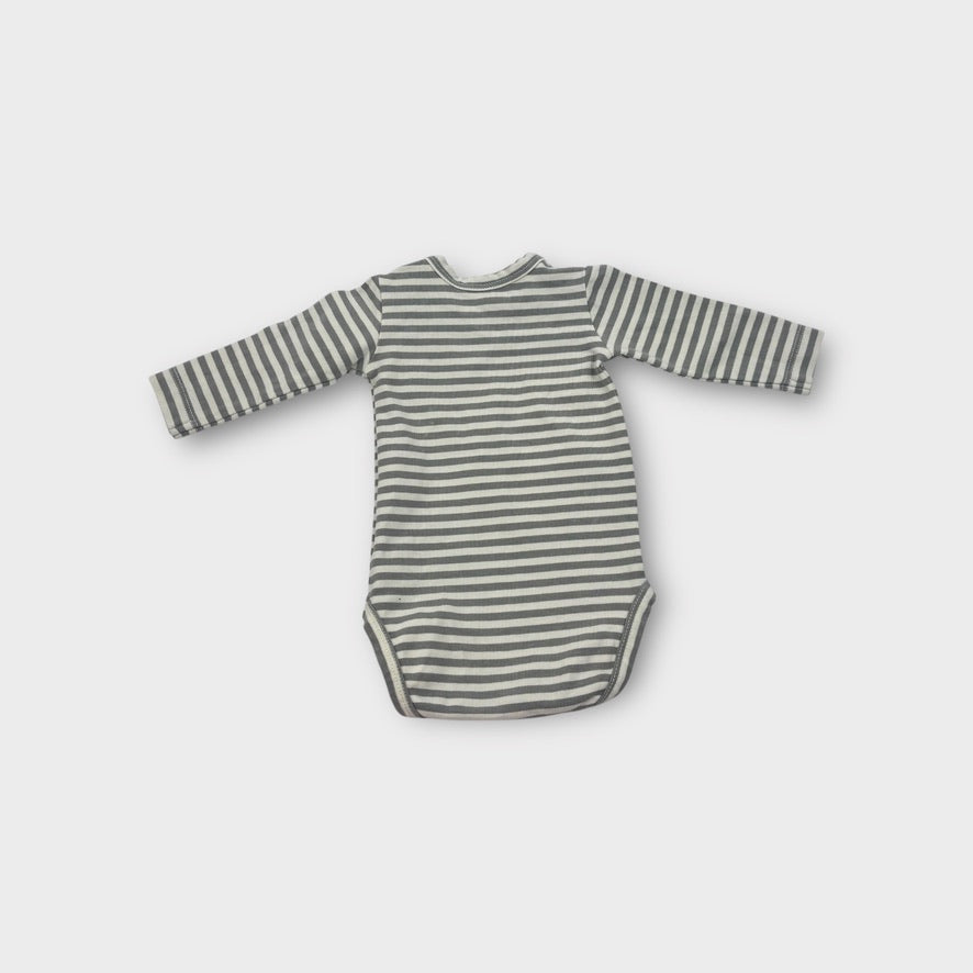 Quincy Mae Long Sleeve Stripe Bodysuit, Size 0000