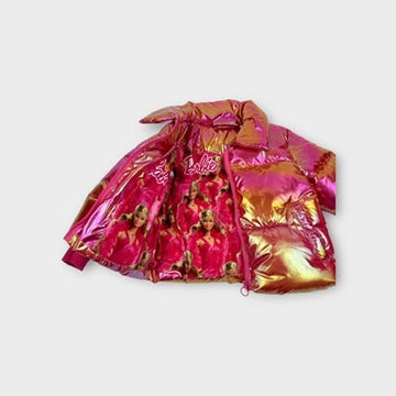 Rock Your Kid Barbie Puffer Jacket, Size 3