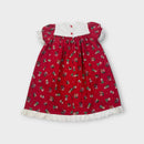 Vintage Handmade Christmas Dress and Hat Set, Size 4