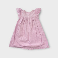 Purebaby Lilac Broderie Dress, Size 3