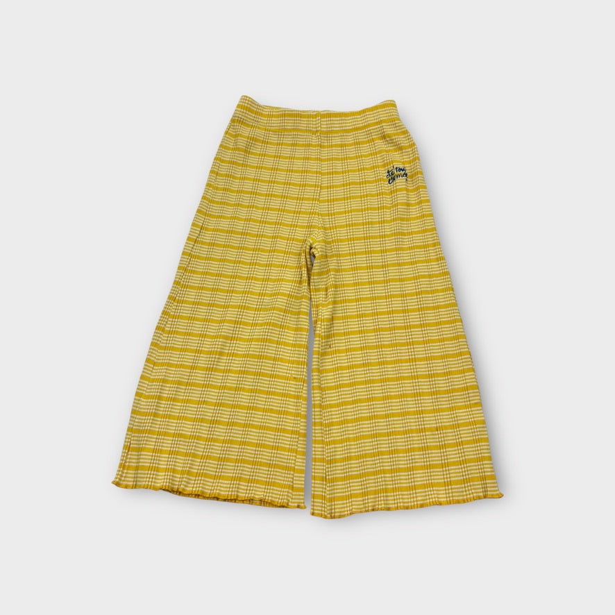 Bobo Choses Pleated Cropped Pants, Size 10-11