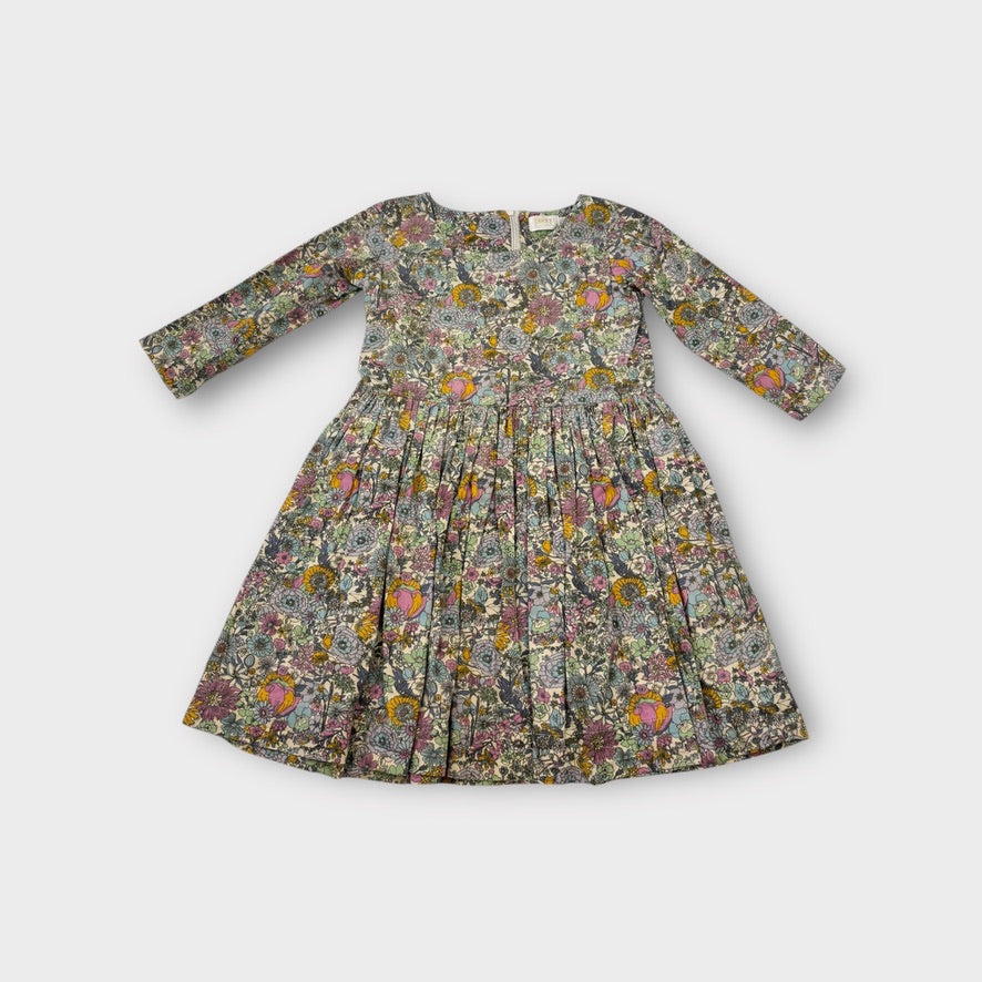 Peggy Long Sleeve Floral Dress, Size 3