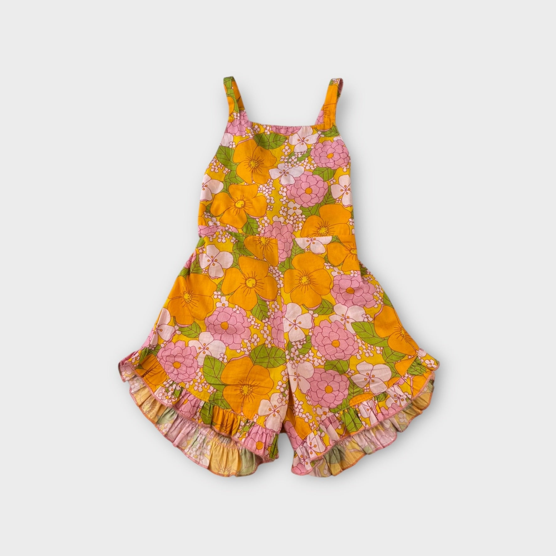 Peggy Floral Romper, Size 2