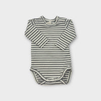 Quincy Mae Long Sleeve Stripe Bodysuit, Size 0000