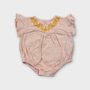 Peggy Embroidered Romper, Size 00