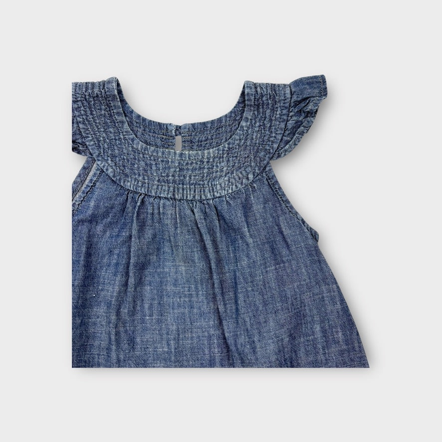Vintage Blue Denim Dress, Size 1