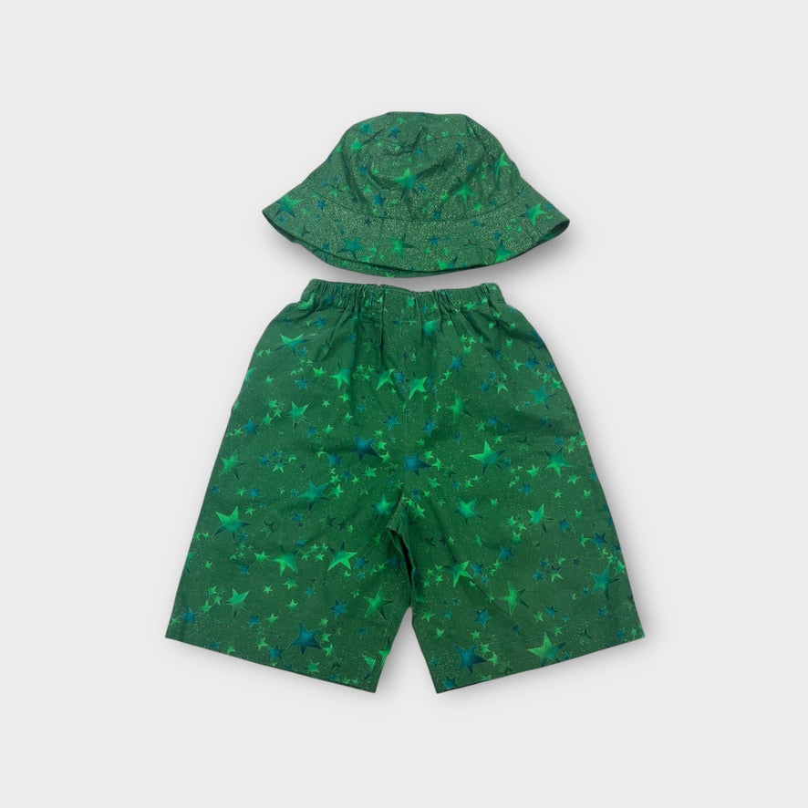 Vintage Handmade Star Shorts and Hat Set, Size 5